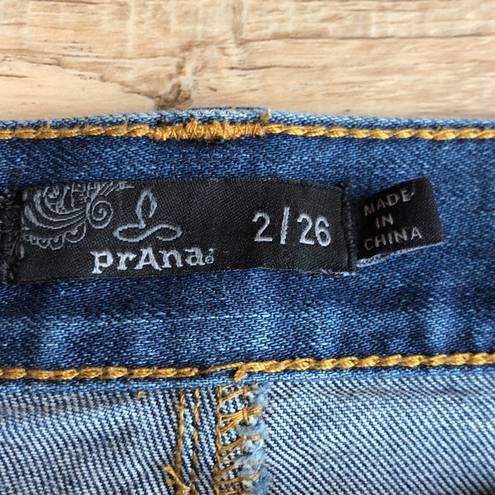 prAna  Honour Boyfriend Medium Wash Denim Straight Leg Relaxed Jeans Size 26