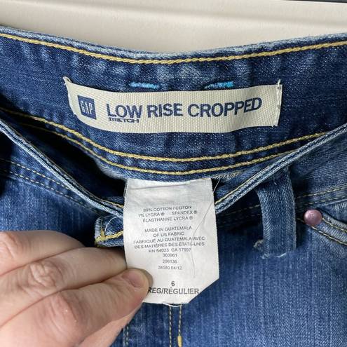 Gap  Low Rise Cropped Stretch Jeans 6 Regular