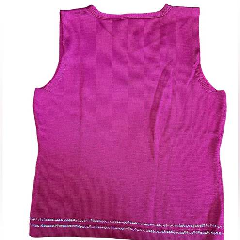 Oscar de la Renta  silk Barbie pink sleeveless blouse