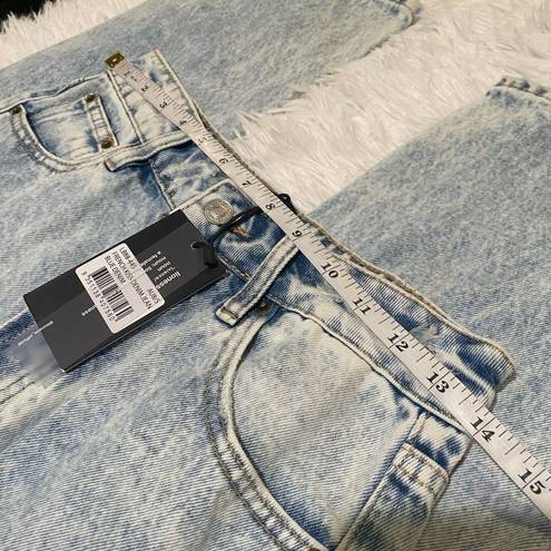 LIONESS  French Kiss Straight Leg Jean in Blue Denim NWT