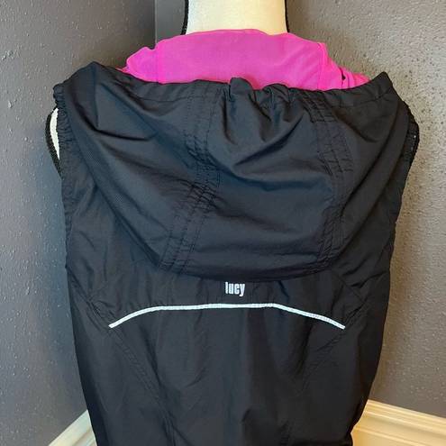 Lucy Tech  Black Athletic Hooded Vest