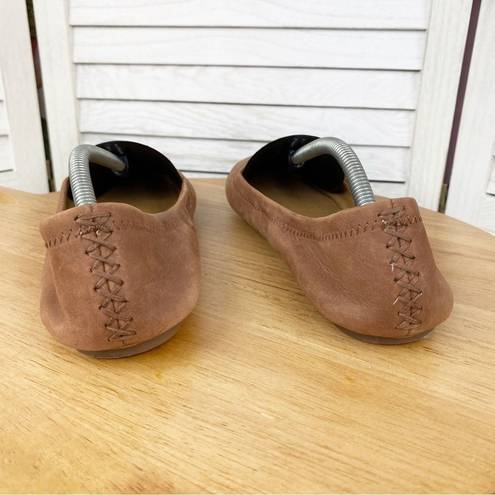 Lucky Brand  Erin Leather Ballet Flats Shoes Tan Brown 7.5