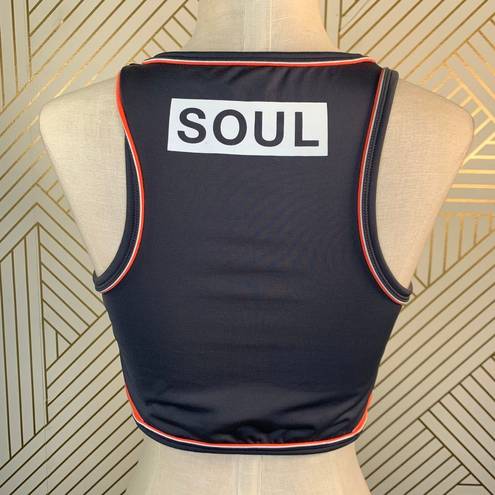 SoulCycle  Gray Sports Bra with Logo on Back