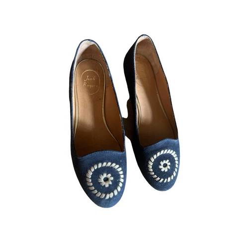 Jack Rogers  Navy Blue Rebecca Suede Flats Size 8.5