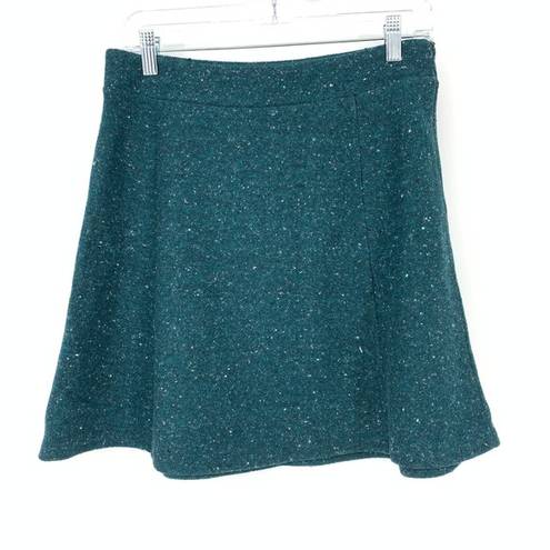 The Loft  Womens Size 4P A-Line Speckled Nubby A-Line Skirt Green