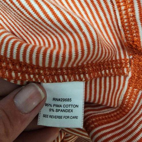 Pendleton  orange striped tee size xl