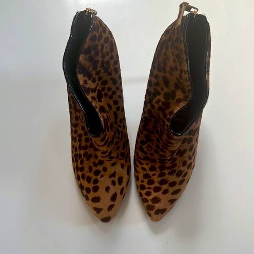 Brian Atwood  Kasadela  Animal Print Ankle Boots 10