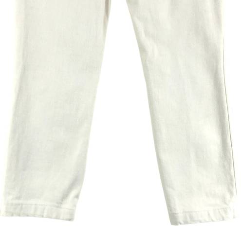 Good American  Womens Size 0/25 Jeans Cream Straight Leg Denim Pants TINY FLAW