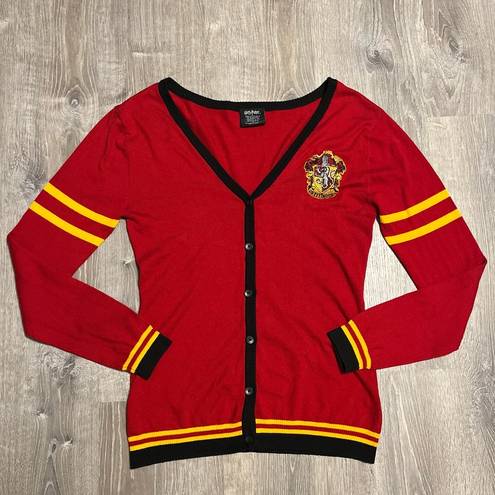 Harry Potter  Gryffindor Red, Black Varsity Cardigan Sweater Size 2XL Button Down