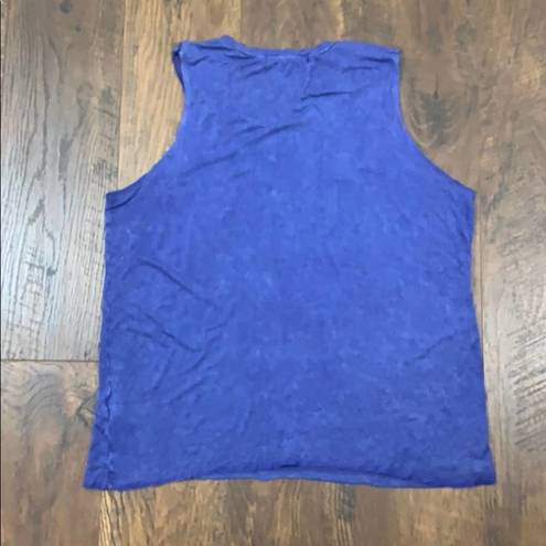 Vintage Havana  Boring is Normal Royal Blue Sleeveless Top