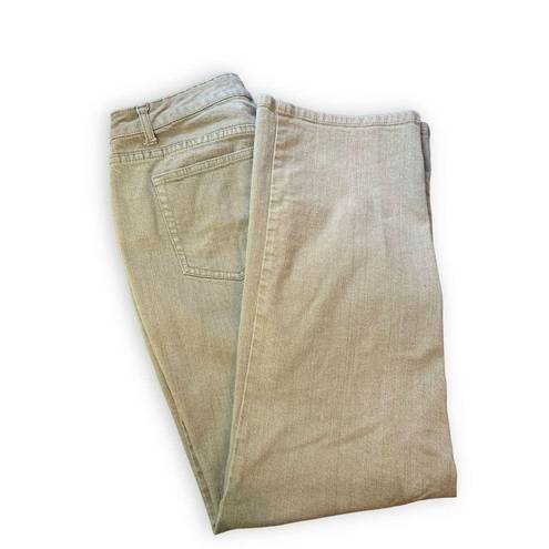 Coldwater Creek  Green Straight Leg Jeans P14