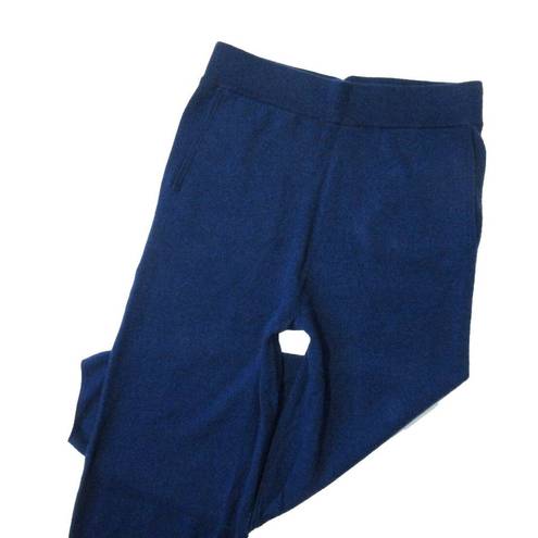 Polo NWT  Ralph Lauren Cashmere Cropped Tapered Pant in Navy Pull-on Knit Pants M