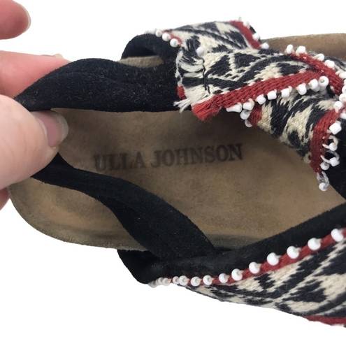 Ulla Johnson  ABRIL SLIDES TRIBAL SANDALS WOMENS SIZE 5 RETAIL $365 HANDWOVEN