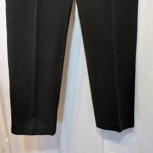 Jones New York  Sport Stretch Black Denim Straight Leg Mid Rise Jeans Pants