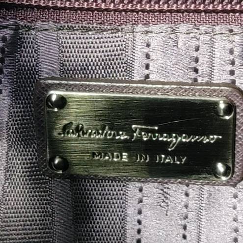 Salvatore Ferragamo  Italian Leather Purple Rare Bag Like New!