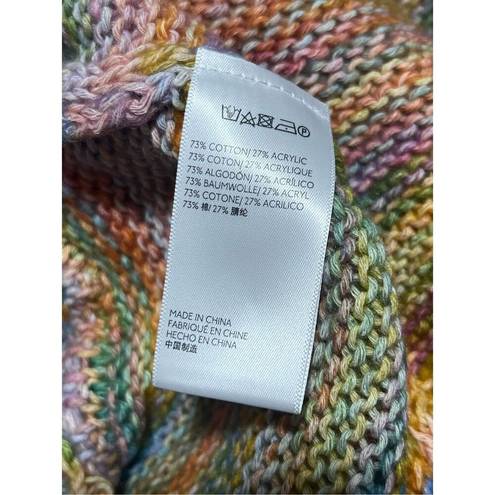 Urban Outfitters  Tana Marled Rainbow Knit Cape Poncho