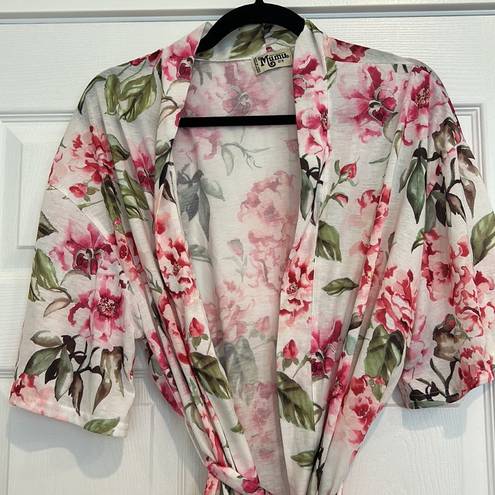 Show Me Your Mumu Show Me Your Mumy Pink Floral Light Robe One Size