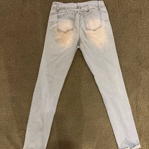 Wax Jean Light Blue Ripped Jeans with Pockets