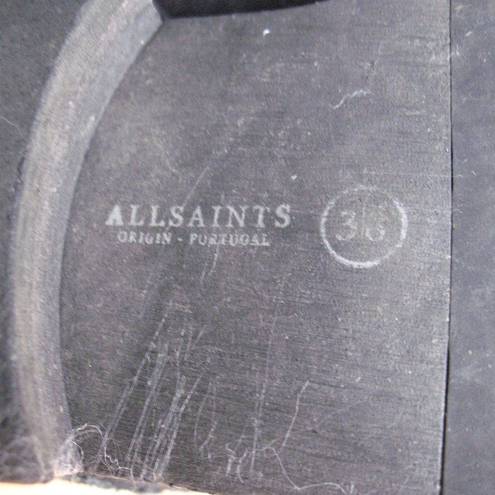 All Saints Black Military Combat Boots