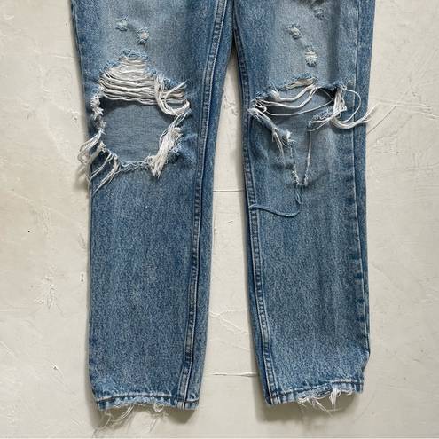 Abercrombie & Fitch  Mom Jeans Ripped Distressed Jeans Size 25