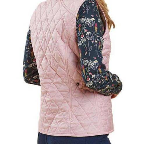 Barbour  Summer Liddesdale Quilted Gilet in Carnation Pink Size 4