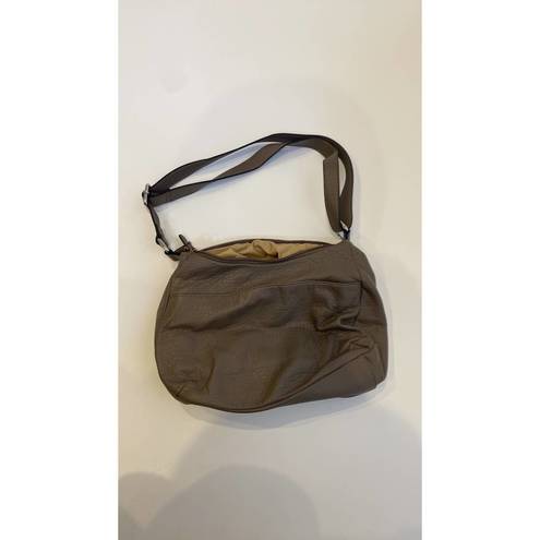 Giani Bernini  Pebble Gray Hobo Shoulder Bag Lux Faux Leather