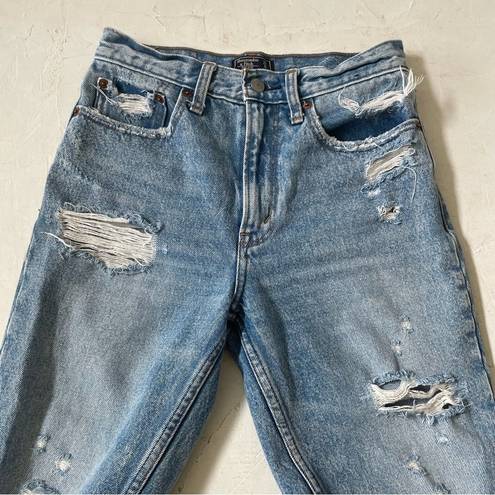 Abercrombie & Fitch  Mom Jeans Ripped Distressed Jeans Size 25