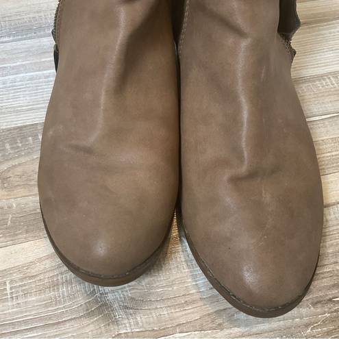 Sociology  Booties Women’s 10 Brown Zip Up Healed