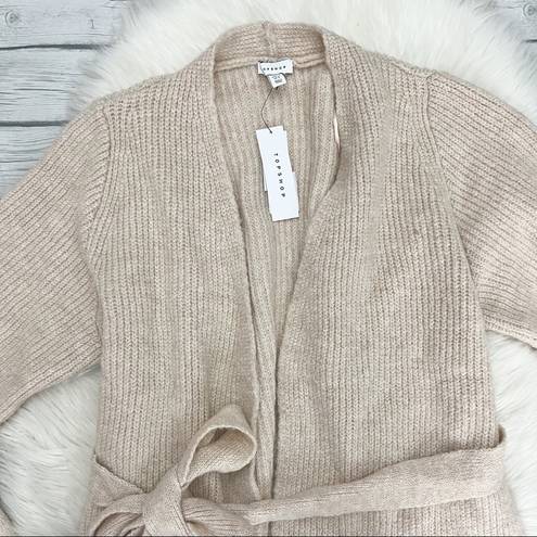 Topshop  Camel Tan Cardigan Sweater