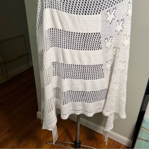 Daisy Etc. by Lazy  Open Front Cardigan Shawl Cream