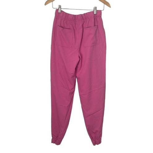 Cuddl Duds Climate Right by  Modern Fit Slim Straight Scrub Jogger XS Pink