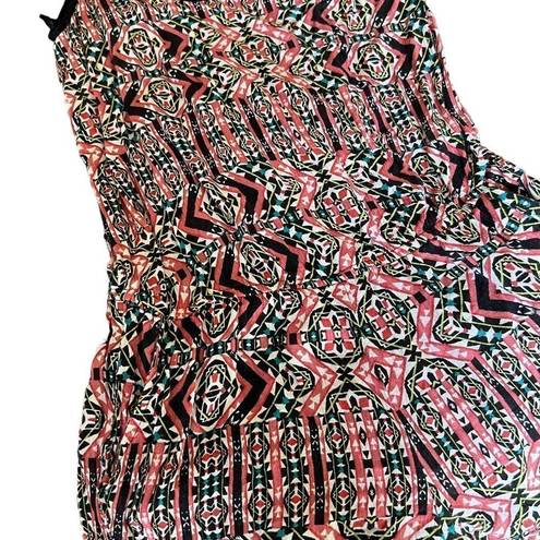 Stradivarius  boho print shorts jumper with spaghetti straps and pockets size s