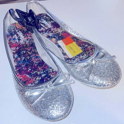 Faded Glory - New  sparkle glitter ballet shoes flats size 6