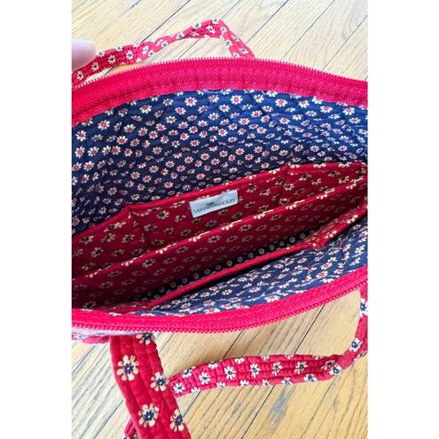 Vera Bradley Red Paisley Cotton Bag/Satchel (americana cottagecore)