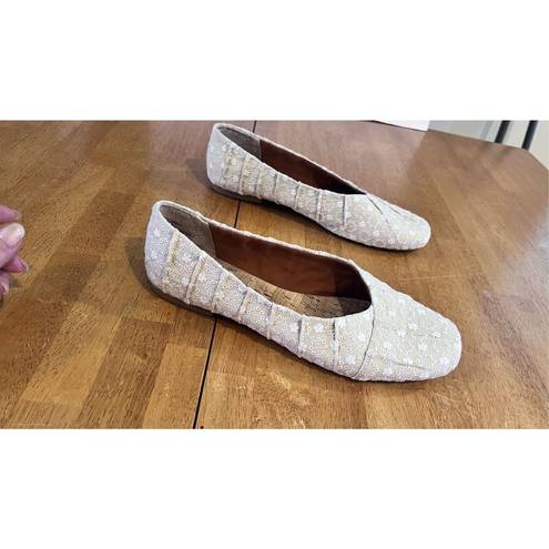 KORK'S WOMENS [ALMER EMBROIDERED BALLET FLATS ARCH SUPPORT SIZE 11M