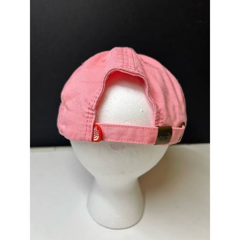 The North Face  ONE SIZE PINK BASEBALL CAP WITH NAVY BLUE LOGO.