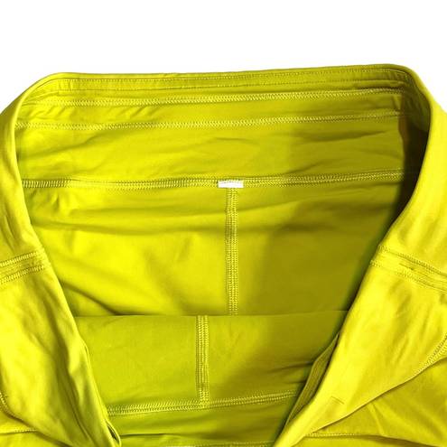 Lululemon  Women’s Pace Rival Mid Rise Pleated Serpentine Yellow Workout Skirt 10