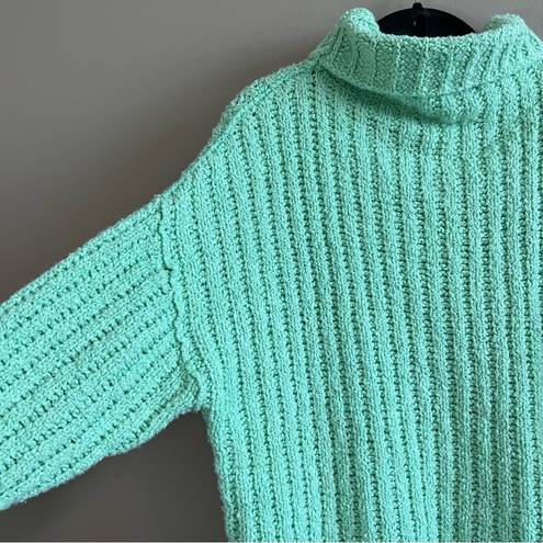 We The Free Free People  Green Turtleneck Sweater XS