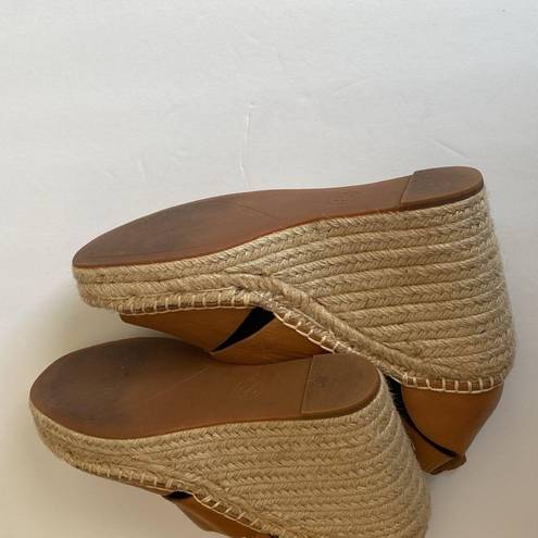 Treasure & Bond  Sannibel Platform Wedge tan leather sandals size 9.5