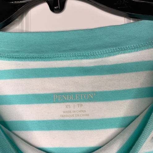 Pendleton New Pendleon Trimmed Tee Top Size XS Striped