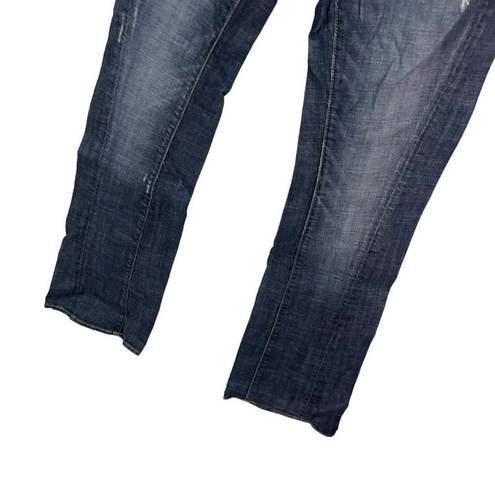 Guess  Jeans Dark Wash Wide Leg Denim Sz 26 Low Rise Classic Womens