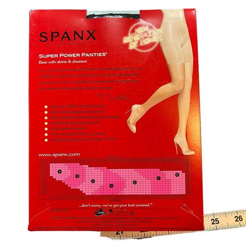 Spanx  Black Mid-Thigh Shaper Super Tummy Control Panty Size E New