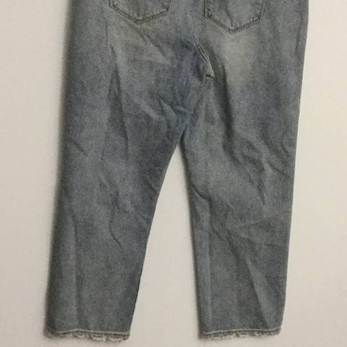 Skinny Girl High-Rise Str8 Crop Distressed Jeans 30