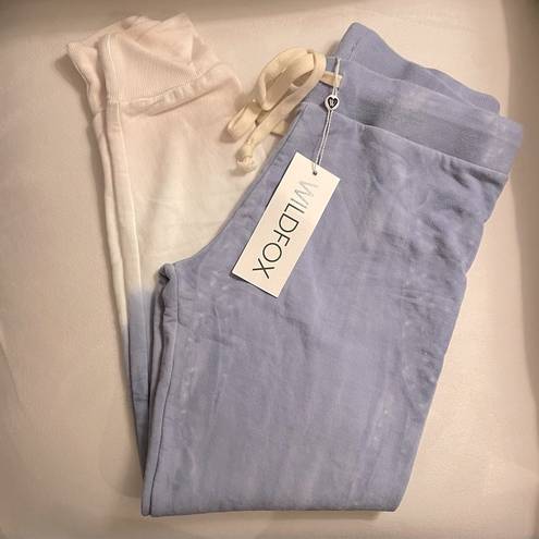 Wildfox NWT  Jack Joggers Blue& Beige Dye Size M