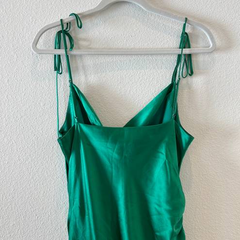 Cinq à Sept Green Silk Mini Dress