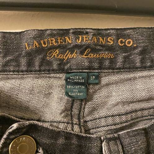 Krass&co Womens Lauren Jeans  Gray Wash Straight Leg Size 8 Petite 8P