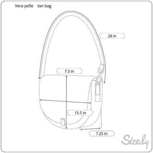 Vera Pelle   Leather Elongated Hobo Bag Rivets  Y2K Domed Rivets