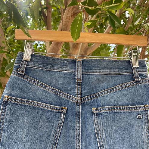 Rag and Bone  Jean Skirt Womens 23 Blue Jean Front Zip Otto Mini Summer Casual