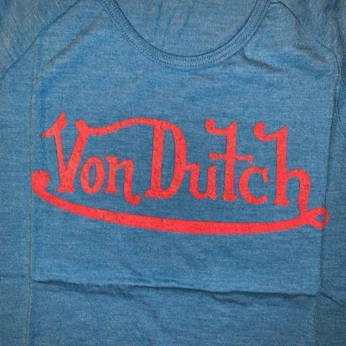 Von Dutch  Y2k raglan baby tee