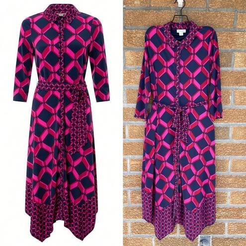 Monsoon  Gabby Geo Print Shirt Dress size 8